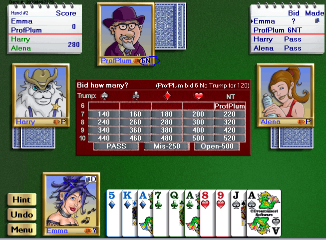 Championship Five Hundred for Windows Screenshot